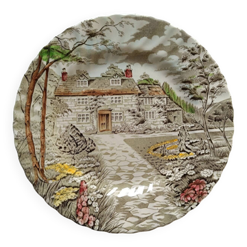 "Country Cottage" plate