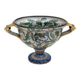 Manufactory "Maiolica Artistica Pesarese "MAP" Two-Handled Vase 1920s Italy