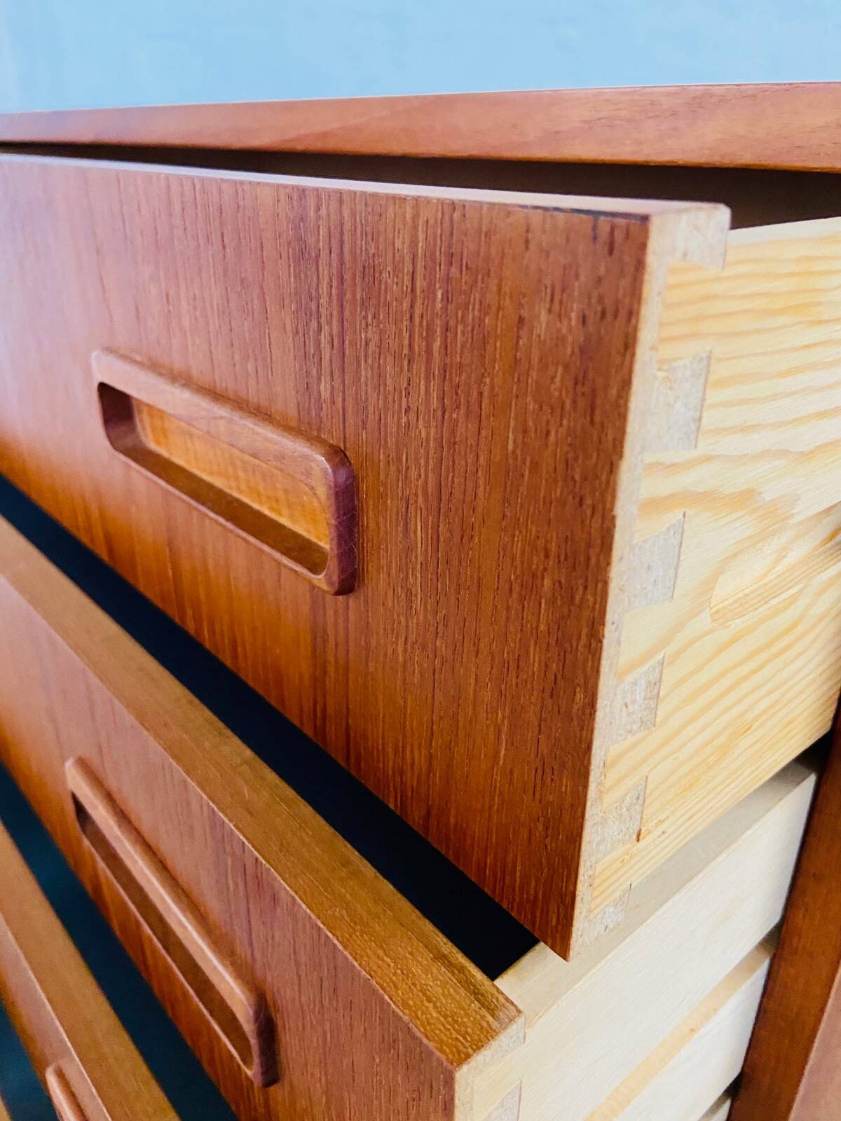 Vintage Danish mid-century teak chest of drawers by Westergaards