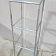 Etagere vitrine à colonne chromé design- 1970s
