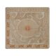 Vintage Turkish hand-knotted rug 141x146 cm