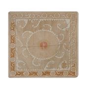 Vintage Turkish hand-knotted rug 141x146 cm