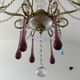 Italian chandelier of the 60s in De Murano glass
