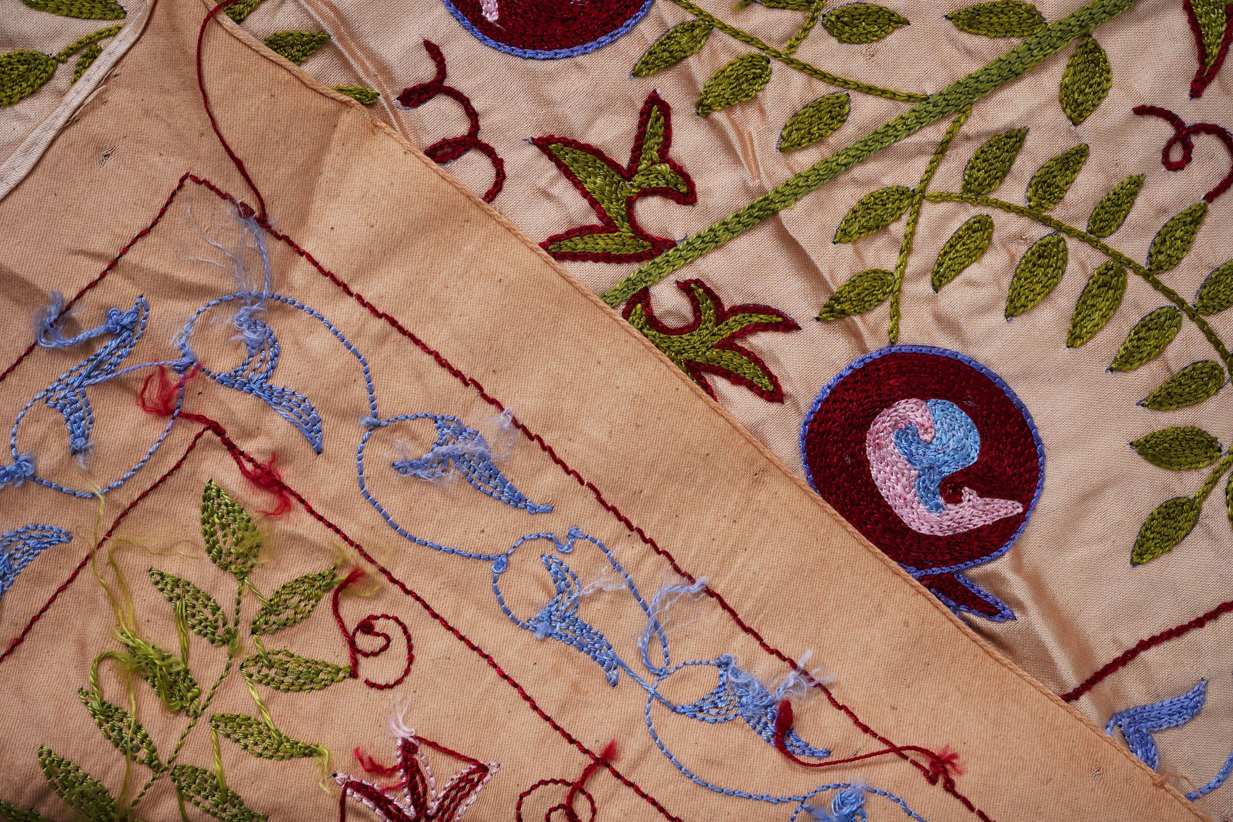 Hand-knotted rug, vintage Turkish rug 53x190 cm