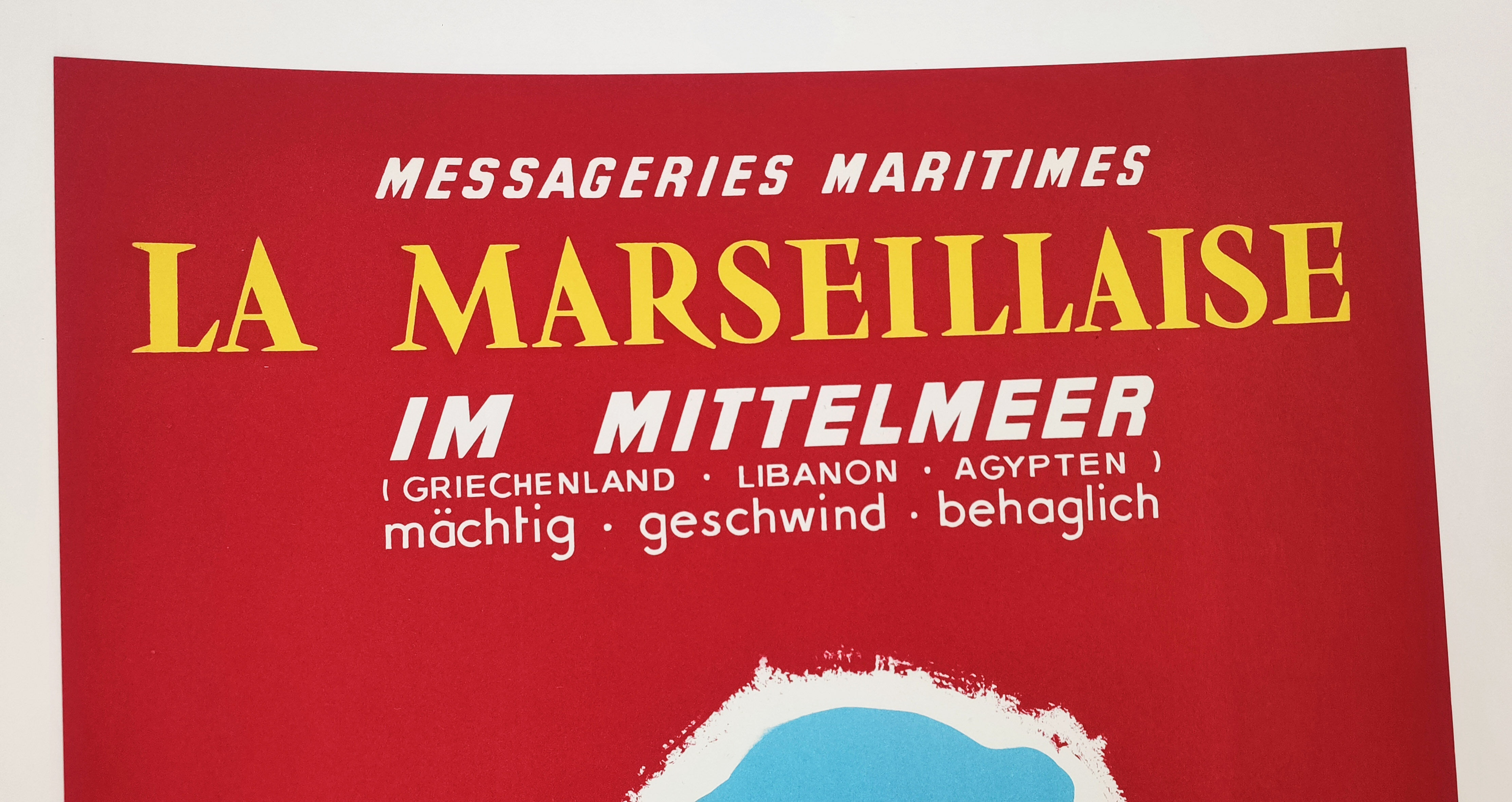 Poster Marseillaise Messageries Maritimes
