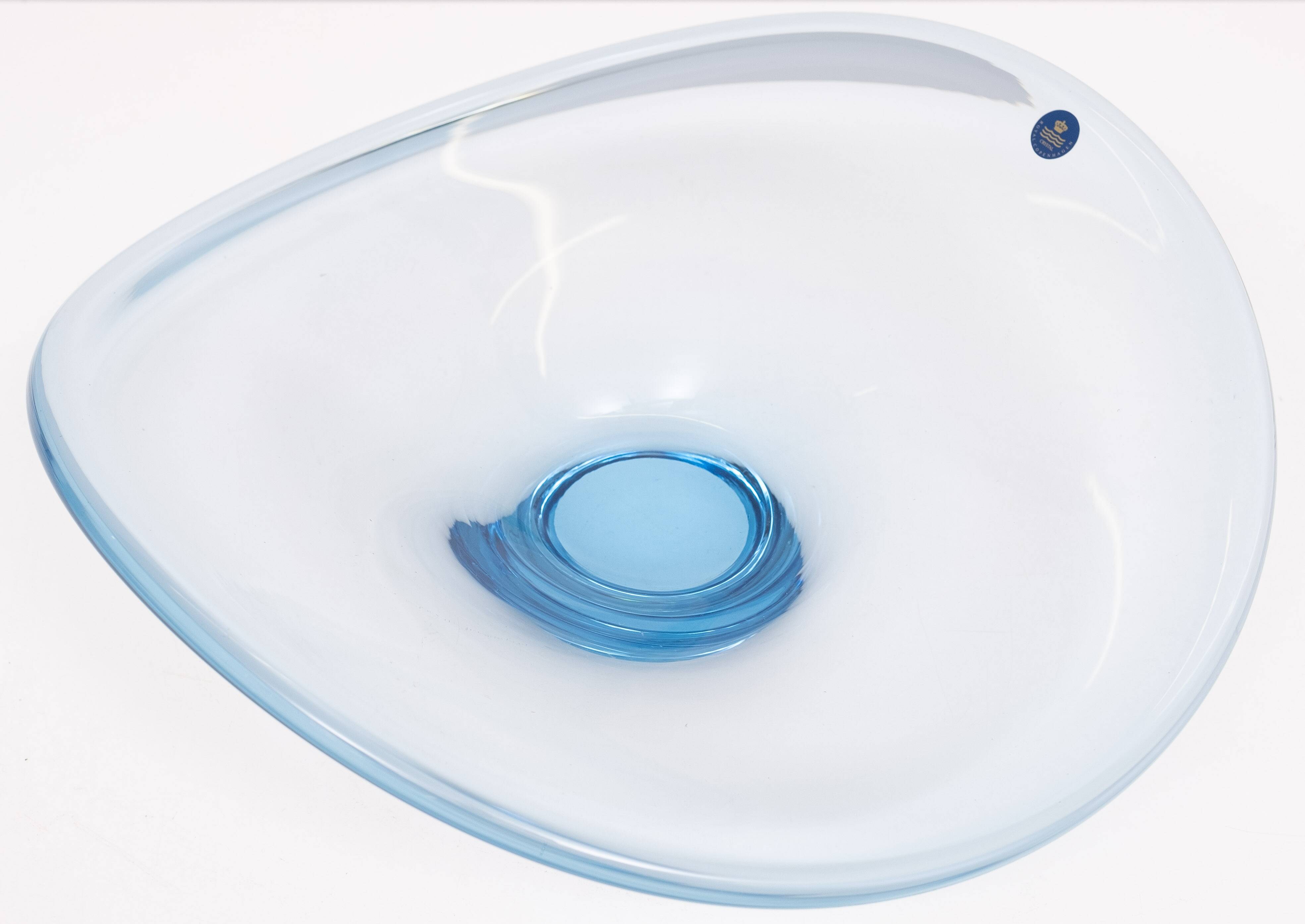 Danish Thule Series Art Glass Bowl by Per Lütken for Holmegaard, 1960s