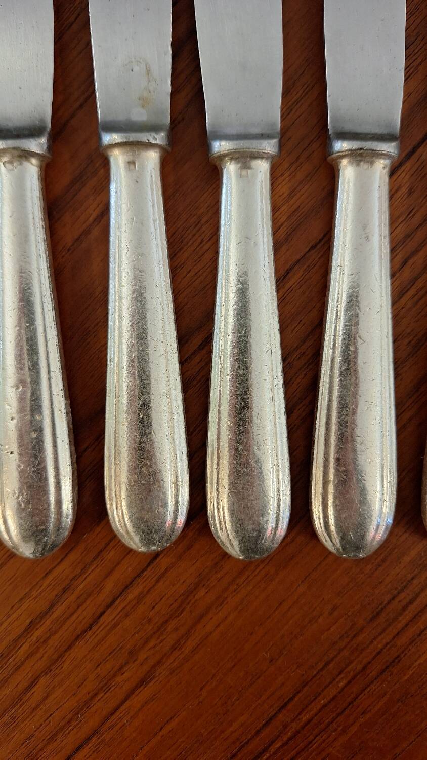 Set of 19th century Christofle silver plated knives