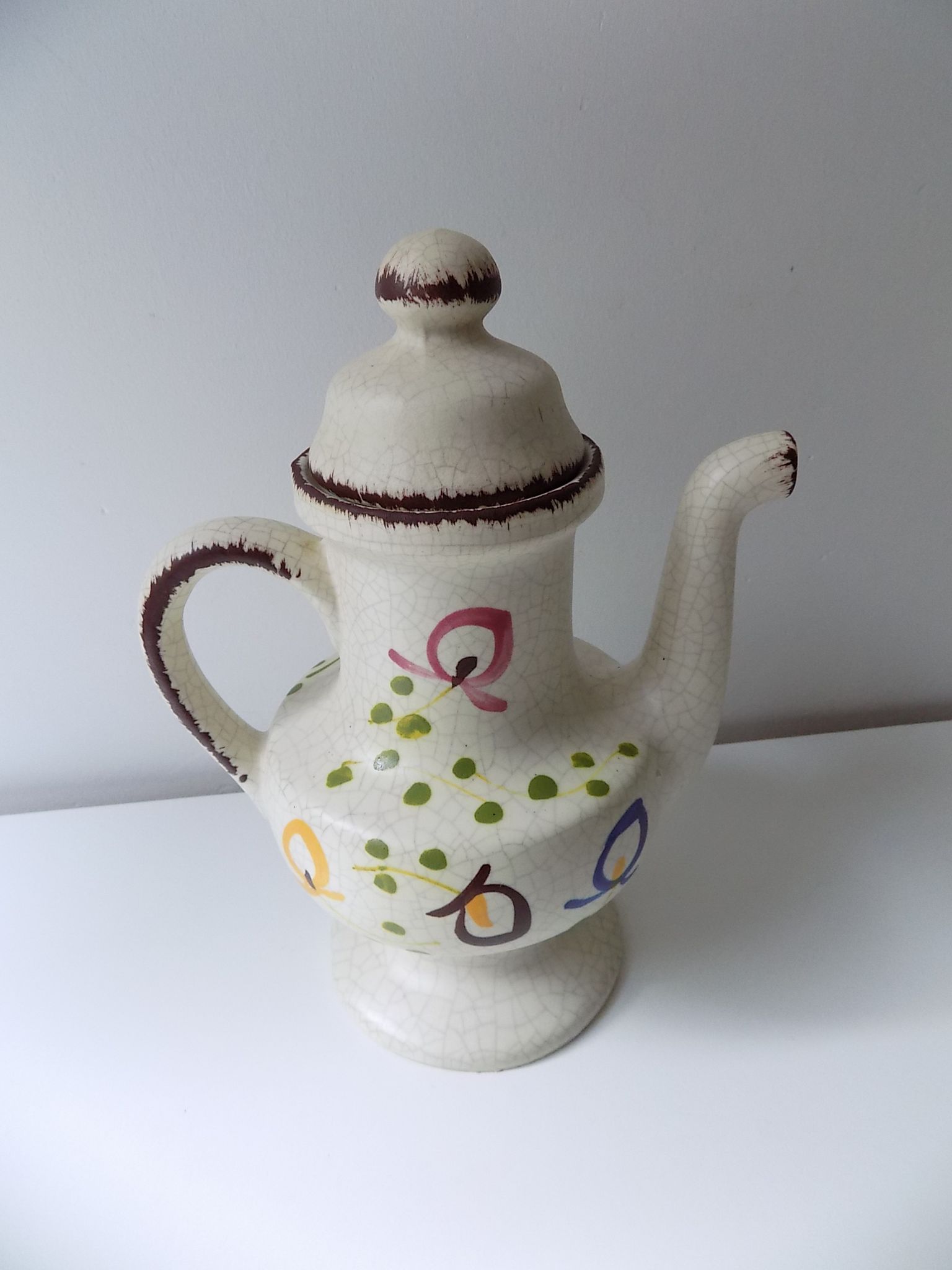 Pichet en grès de Puisaye vintage