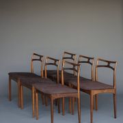 Dining chairs model 94 by Johannes Andersen for Christian Linneberg, Denmark. Set of 6.