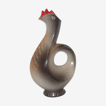 Vase coq Bruno Dose des années 60