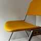 Vintage yellow metal chair Don Albinson for Knoll