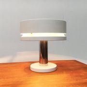 Minimalist table lamps from the German mid-century space age by Kaiser Idell / Kaiser Leuchten, 1960s, set of 2.