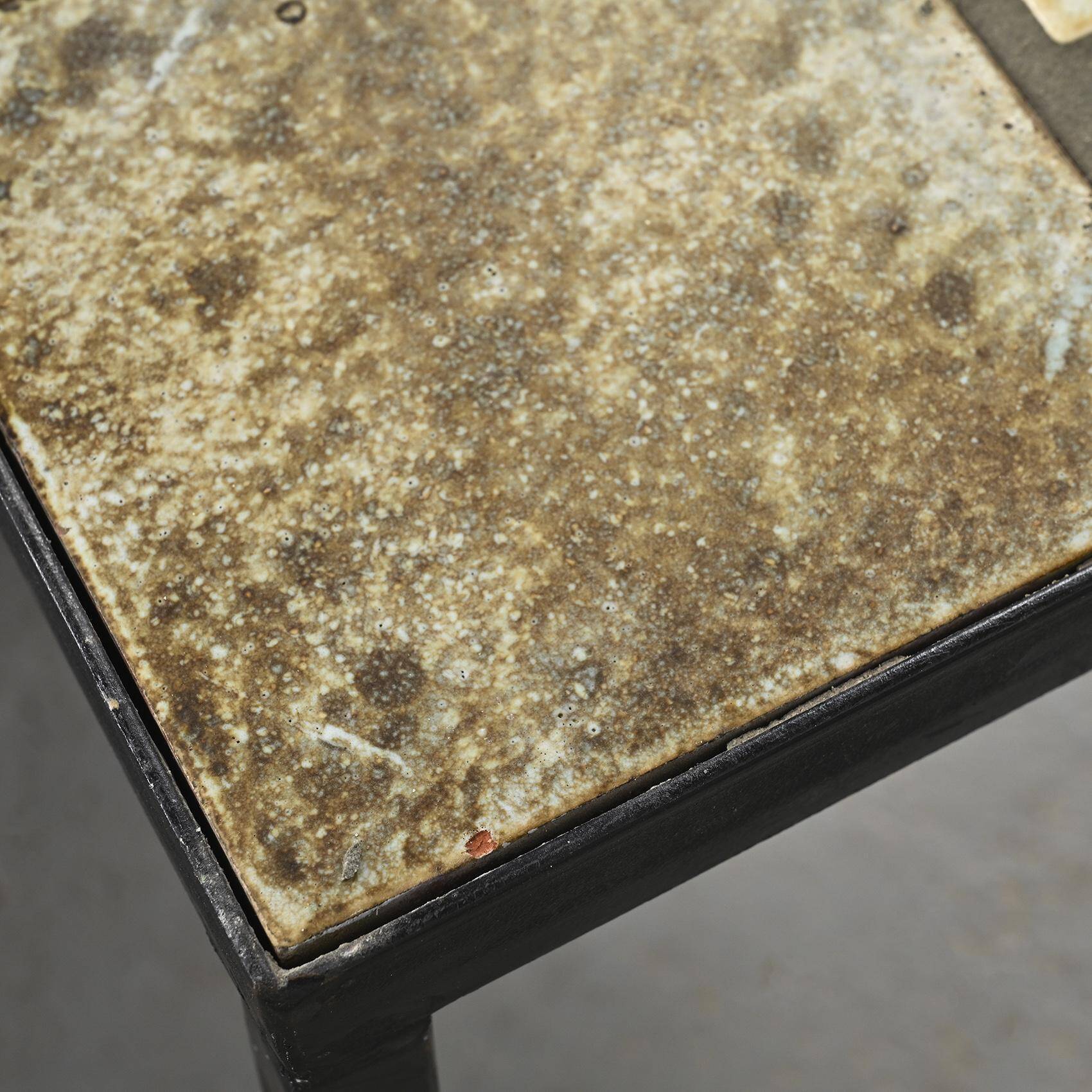 Three ceramic coffee tables by Les 2 Potiers, France, circa 1965