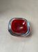 Vintage red Murano "Sommerso" Glass for Coffee table , Bookcase accent
