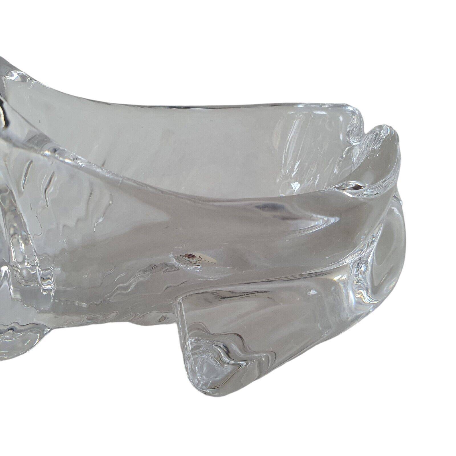 Crystal dog ashtray art v clichy france to confirm