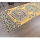 1980s Vintage Turkish Hand-Knotted Floral Runner 77x327