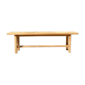 Raw wooden bench
