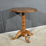 Small Walnut Pedestal Table, Louis Philippe Period – 2nd Part 19th