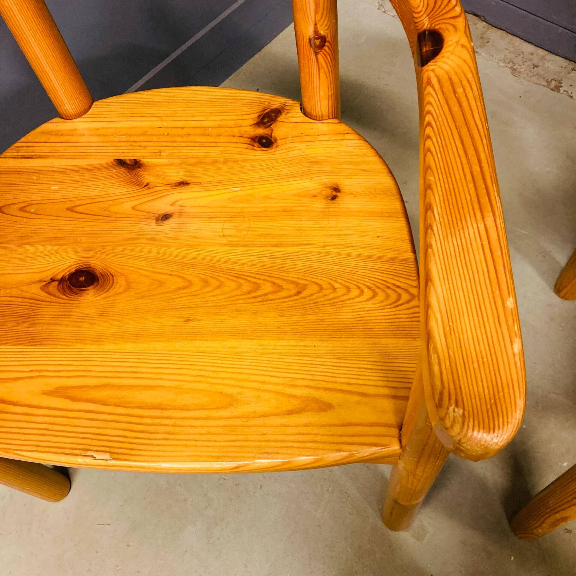 Ensemble de 4 chaises de salle à manger de Rainer Daumiller, danois, années 1980