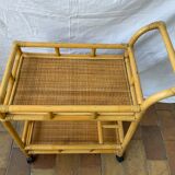 Rattan dessert or rolling table