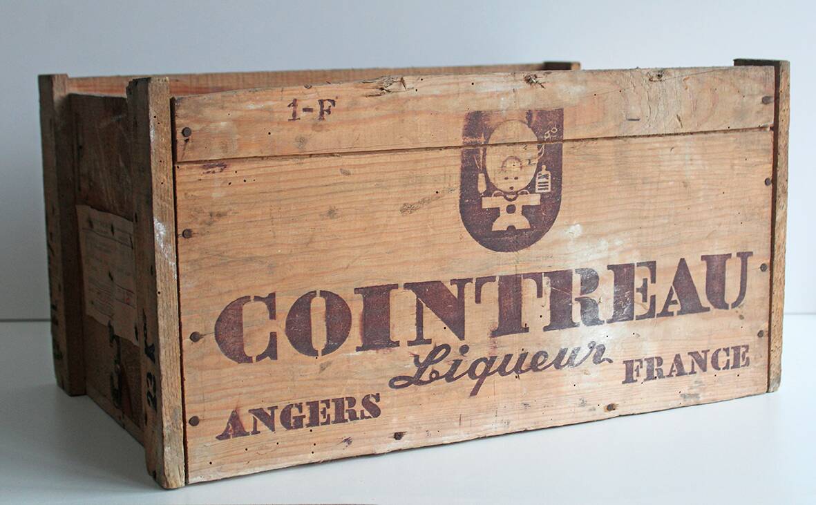 Cointreau wooden box