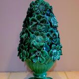 Vintage Flora Manises lamp in ceramic from the 1950s.