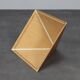 Plywood Pyramid Wall Sculpture – Geometric Hanging Art, Europe, 1970s