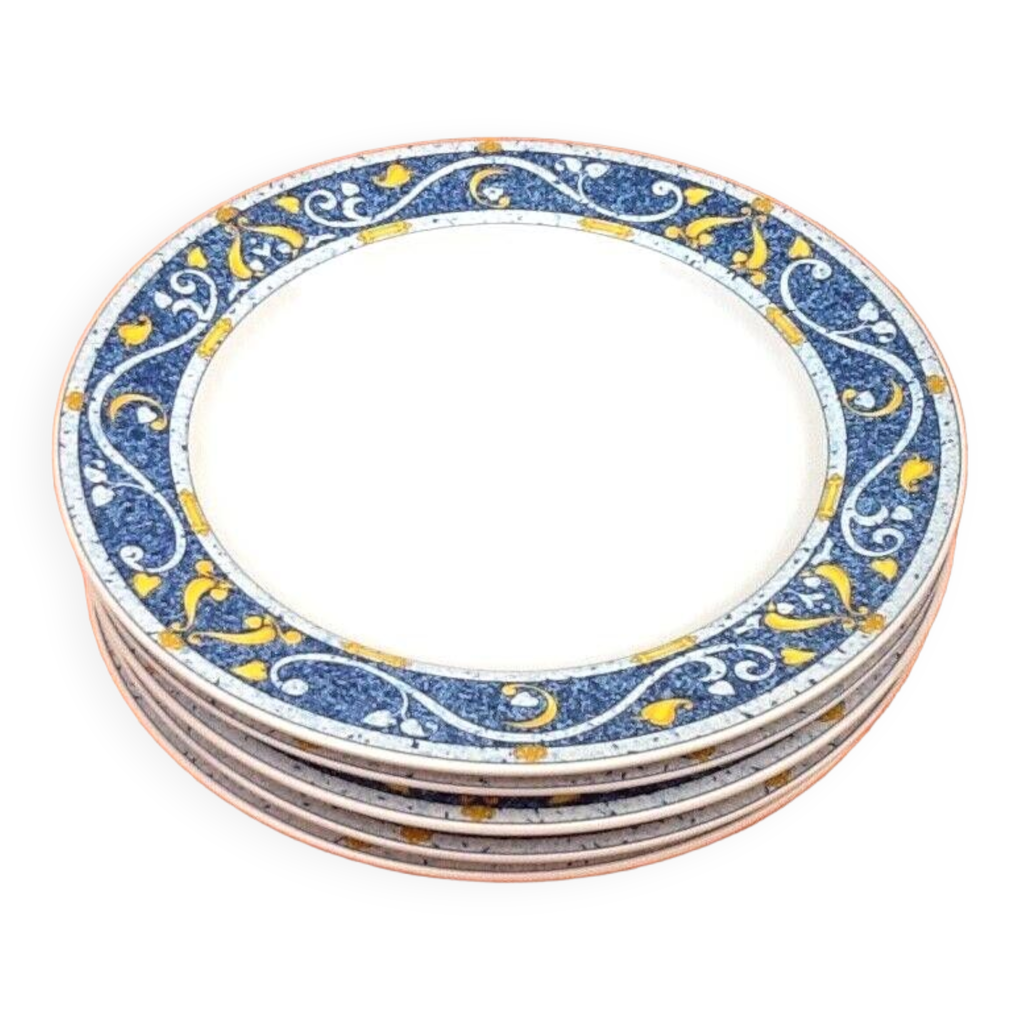 5 Dessert/Cheese Plates Real Stoneware