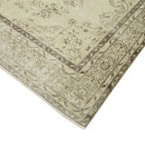 Hand-Knotted Wool Turkish Beige Rug 190 cm x 300 cm