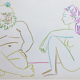 Lithograph by Pablo Picasso, Drawings of Vallauris, plate XIV, 1954