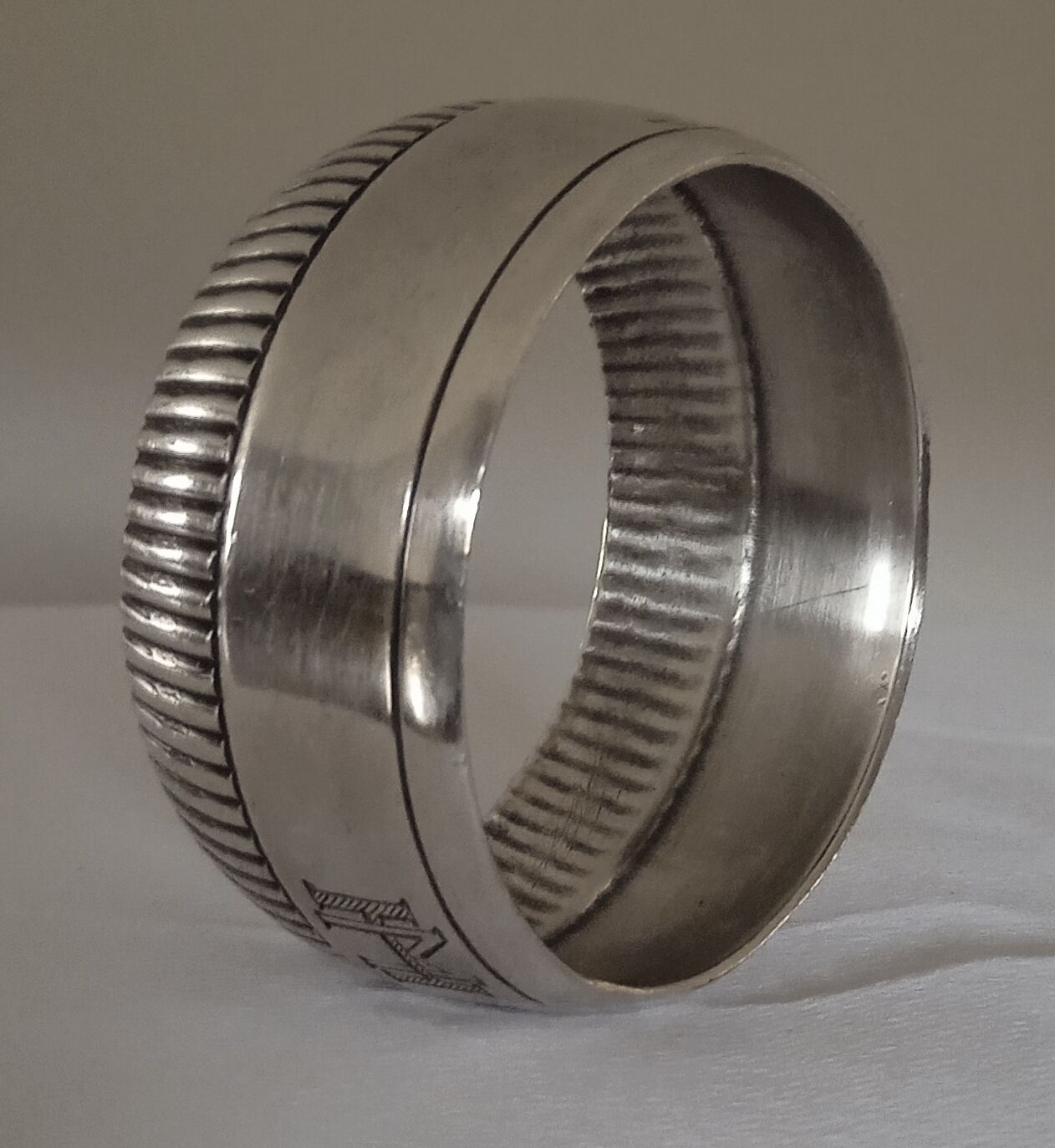 Silver towel ring