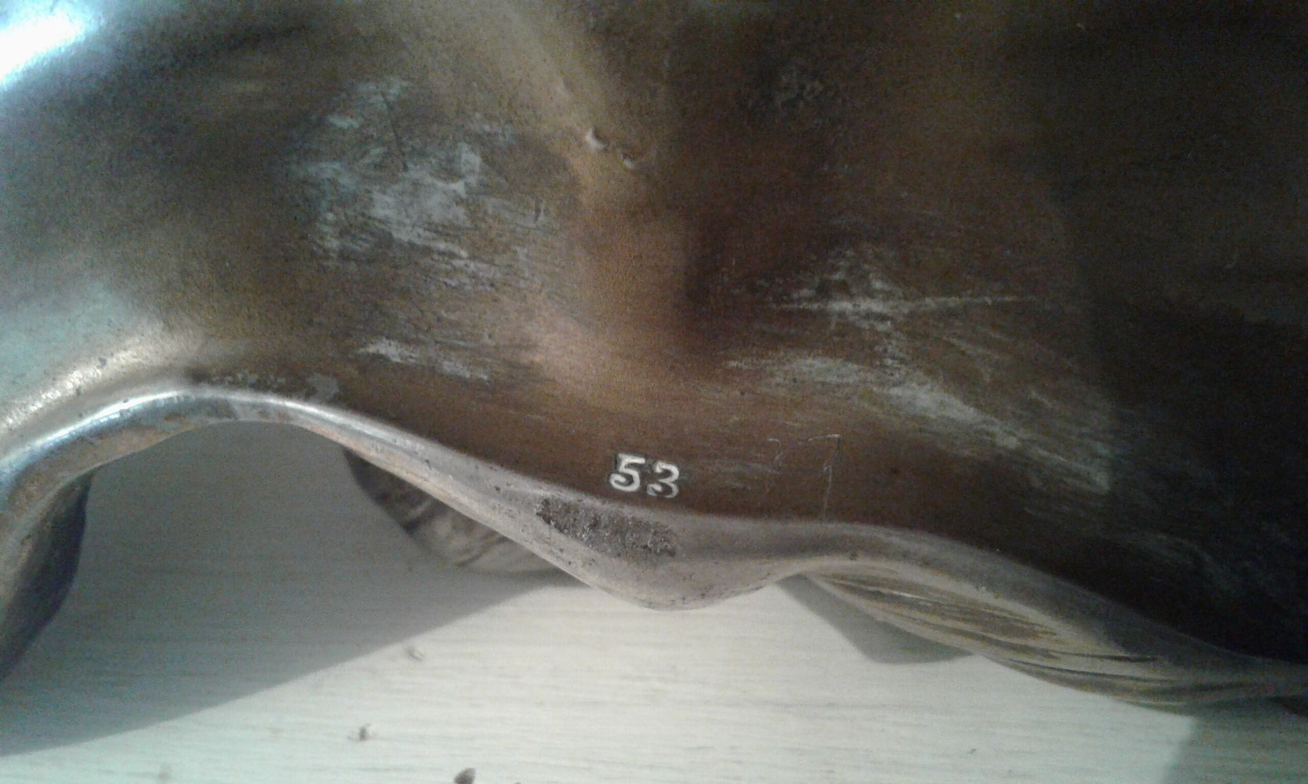 Tin trinket bowl Art Nouveau