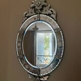 Oval Venetian mirror