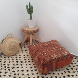 Moroccan carpet pouf / floor pillow