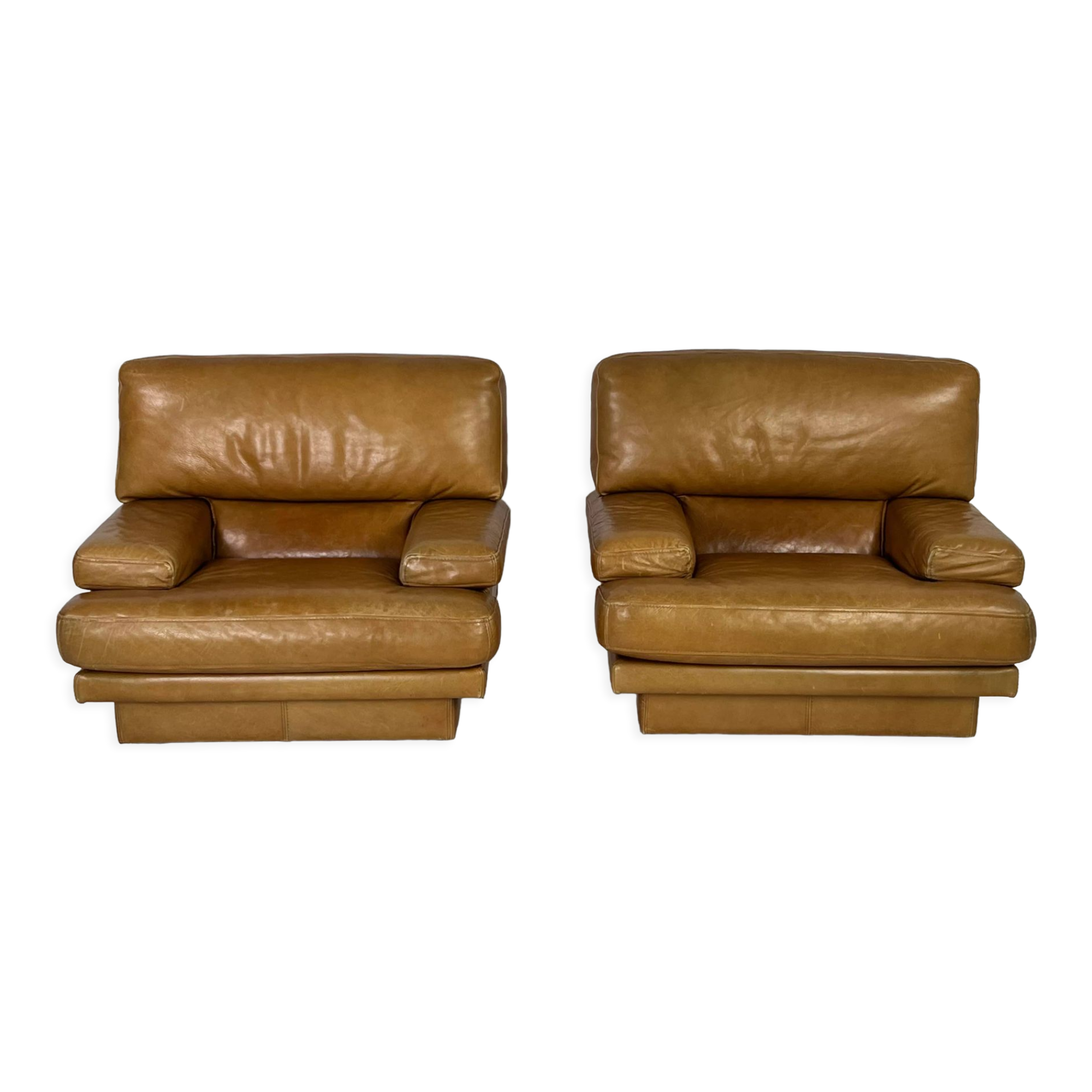 Set of 2 italian design armchairs