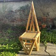 Chaise triangle design 50 en bambou