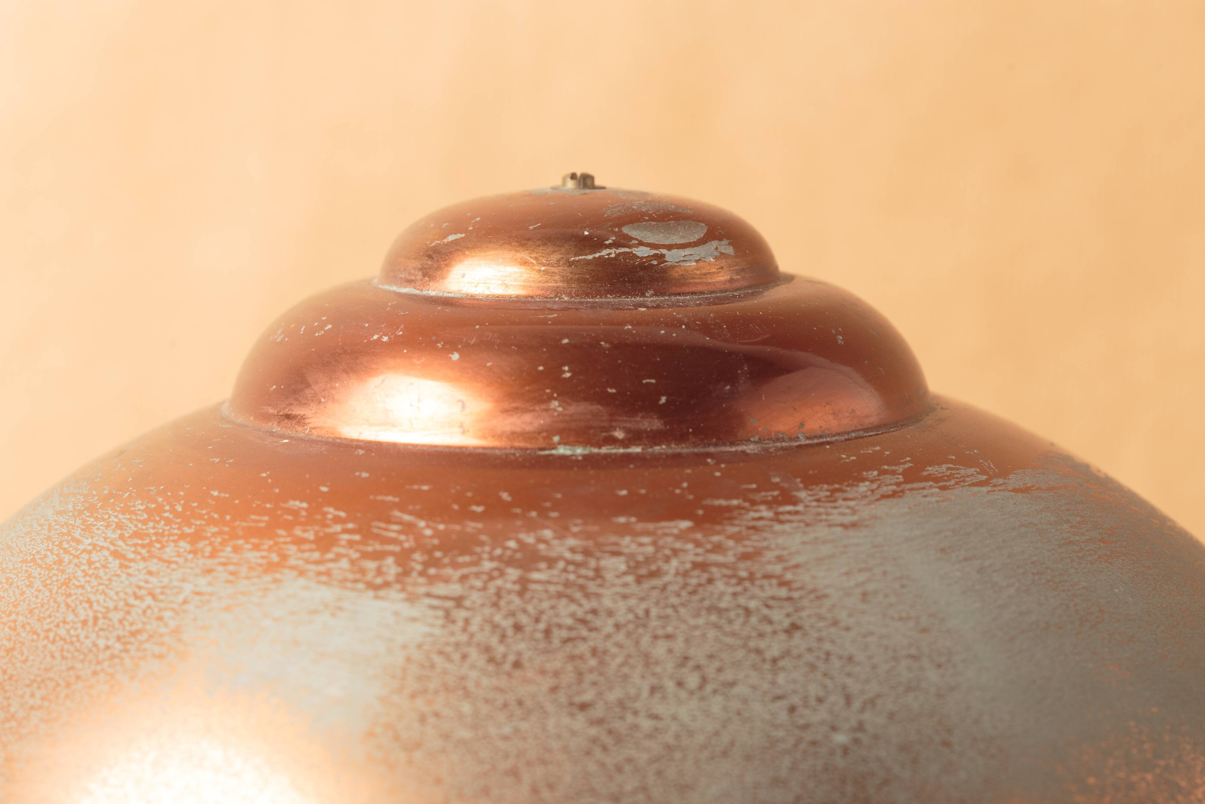 Desk lamp mushroom copper metal art deco 1930 1940