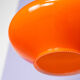 Orange opaline glass pendant lamp from the 1960s