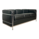 LC2 Le Corbusier 3-seater sofa published by Cassina