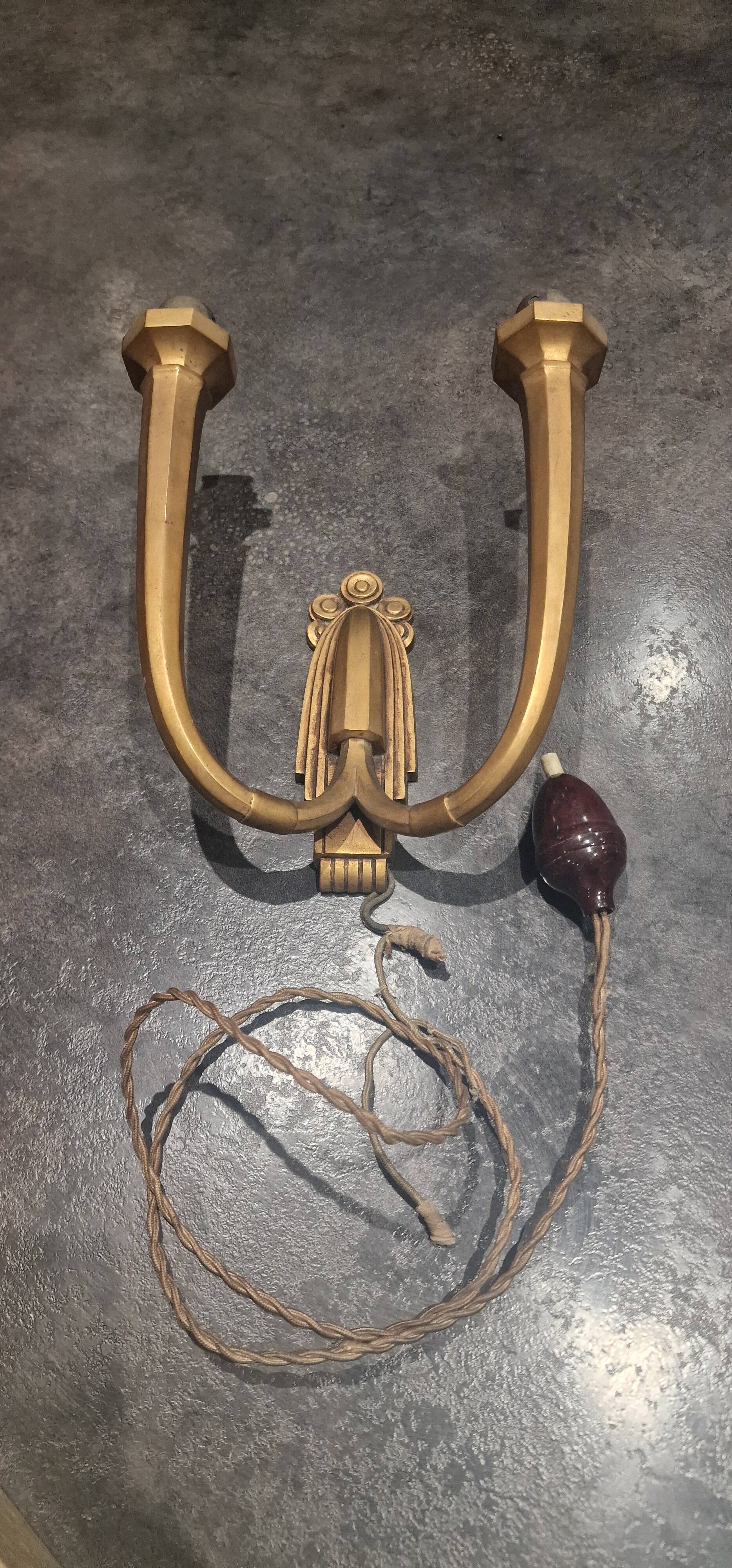 Boretti bronze wall light