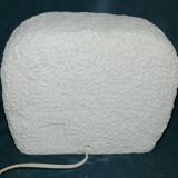 Lamp in stone of the gard carved brutalist form signed, circa 1970 dlg tormos