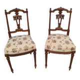 Pair of finely carved chairs
