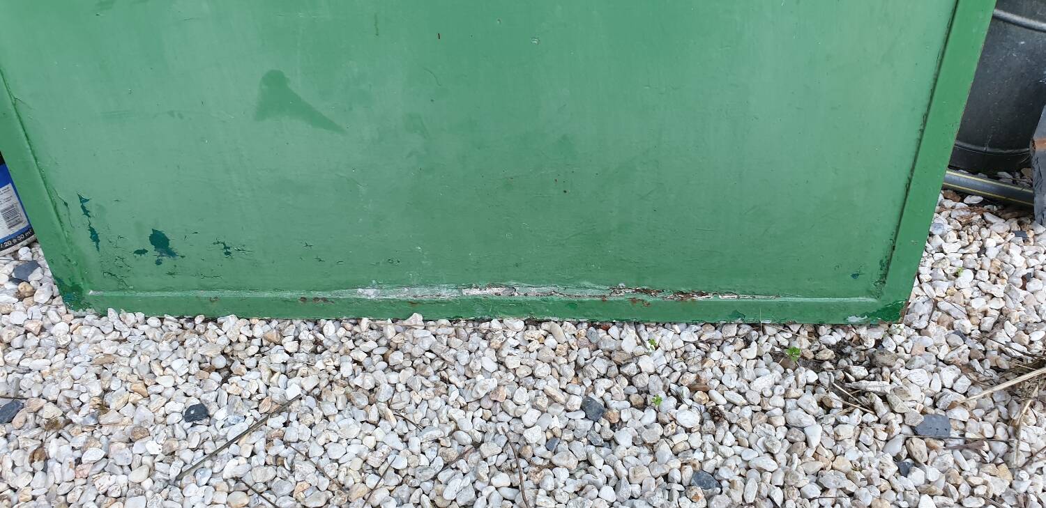 Workshop/industrial style steel door