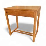 Solid oak side table 1970s  Width 60 Depth 40 Height 64 cm
