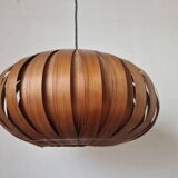 Large Rare Midcentury Veneer Pendant ULUV, 1960s
