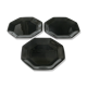 3 flat plates arcoroc - noir france - collection esso -