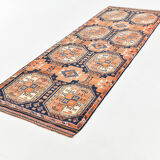 4x10 Wide Vintage Runner Rug, 110x323Cm