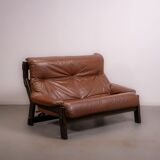 Canapé et fauteuil brutalistes hollandais conçus par Gerard Van den Berg pour Montis, vers 1980