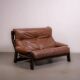 Canapé et fauteuil brutalistes hollandais conçus par Gerard Van den Berg pour Montis, vers 1980