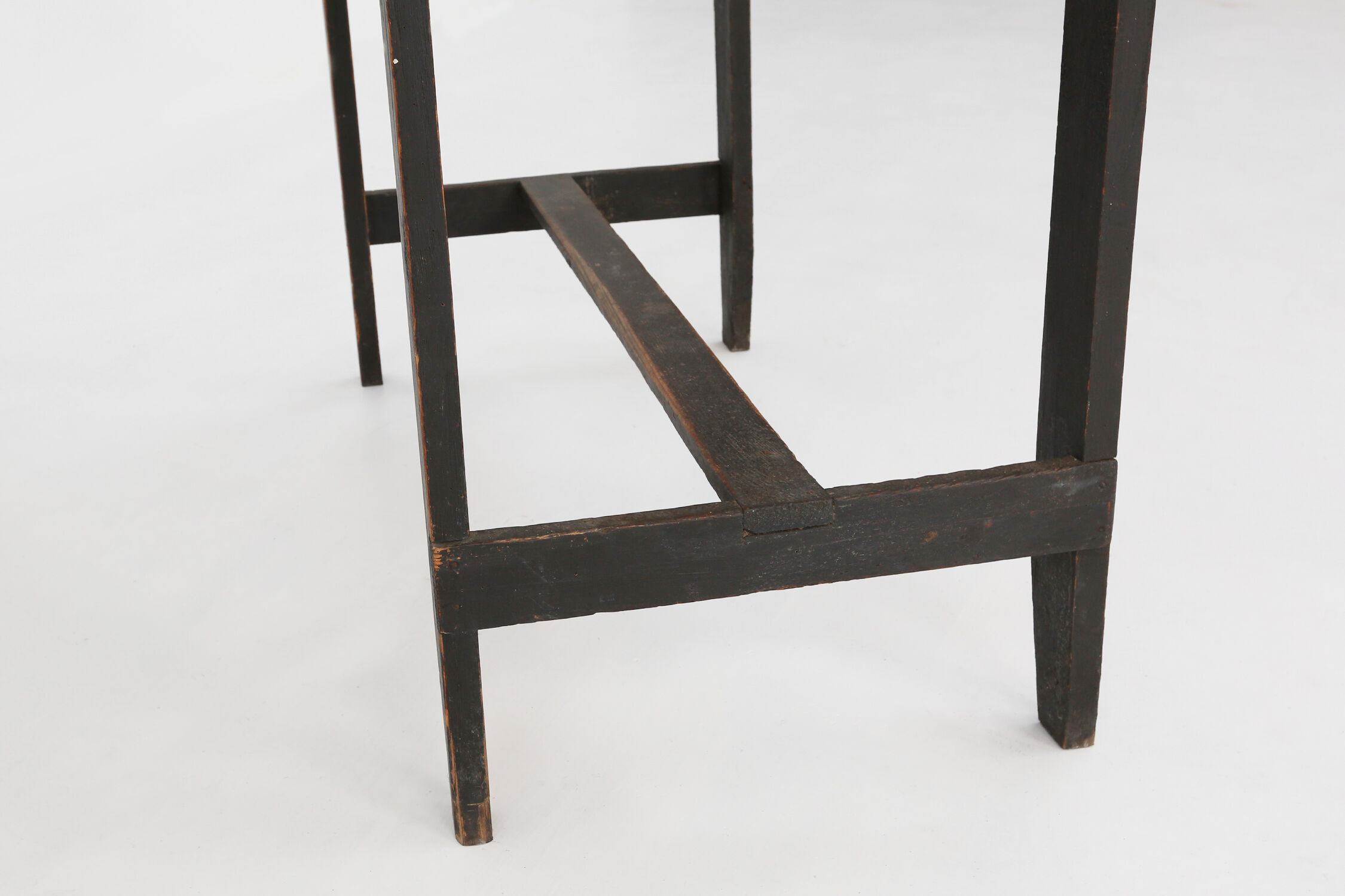19th century Swedish desk in original black paint